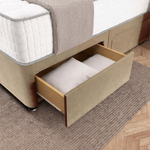 Sydney Divan Bed - Mink Plush Velvet
