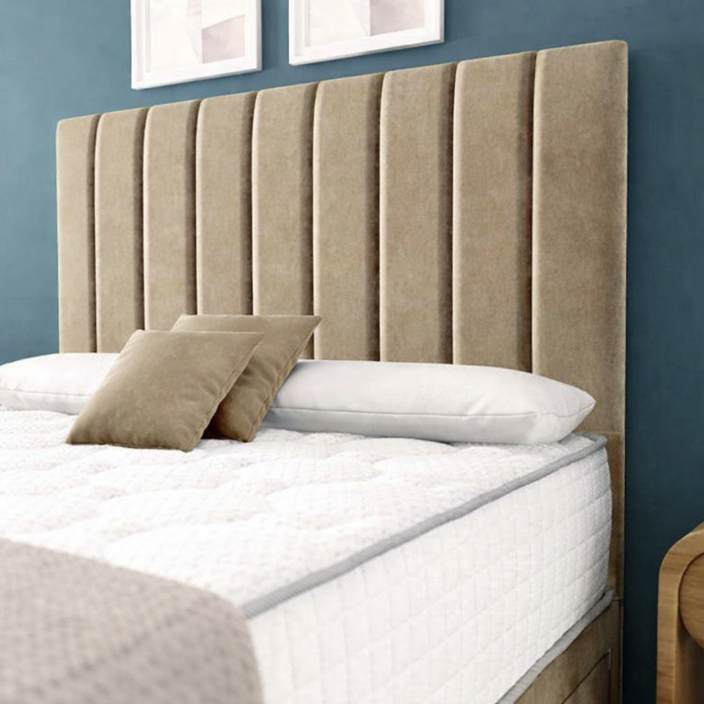 Sydney Divan Bed - Mink Plush Velvet