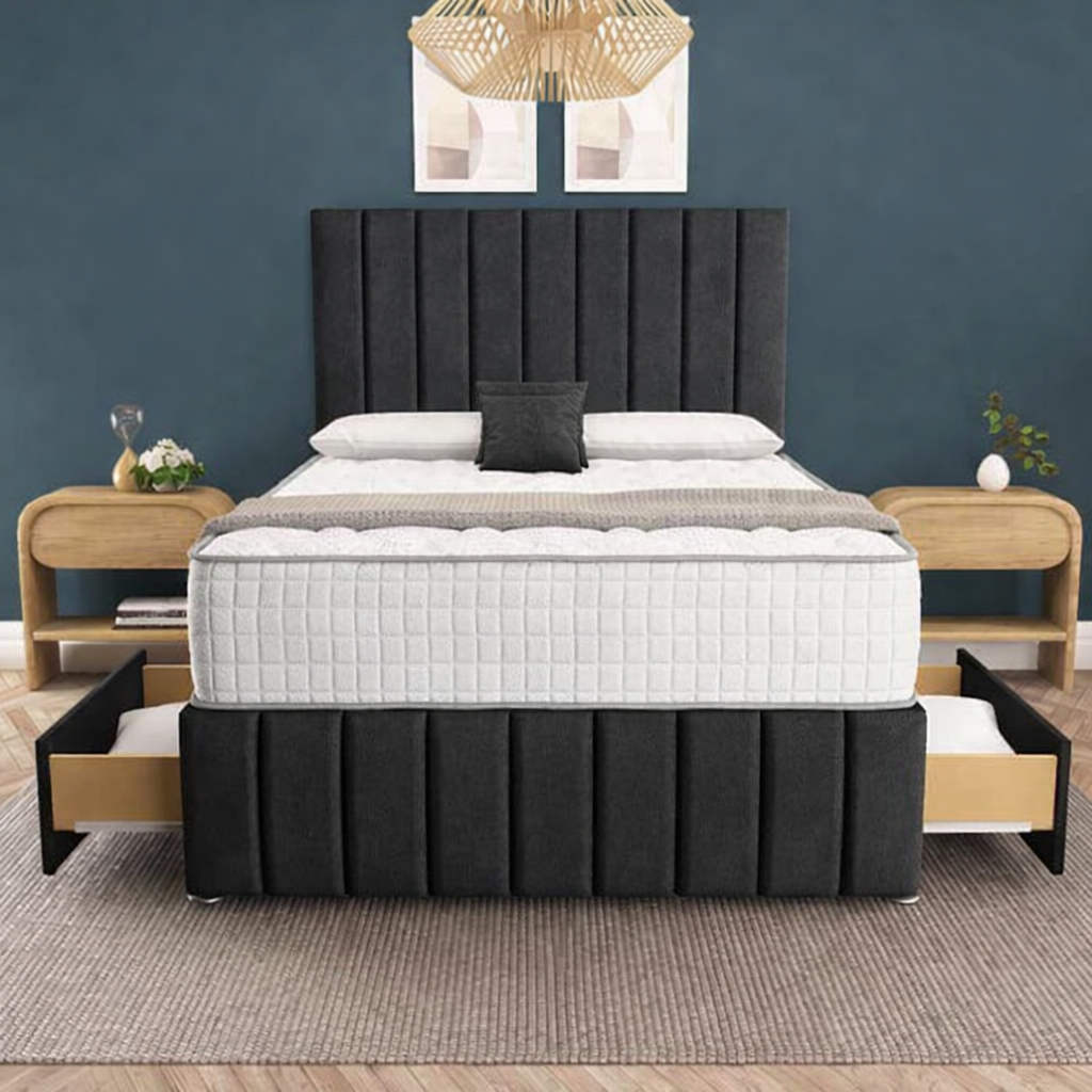 Sydney Divan Bed - Black Naples