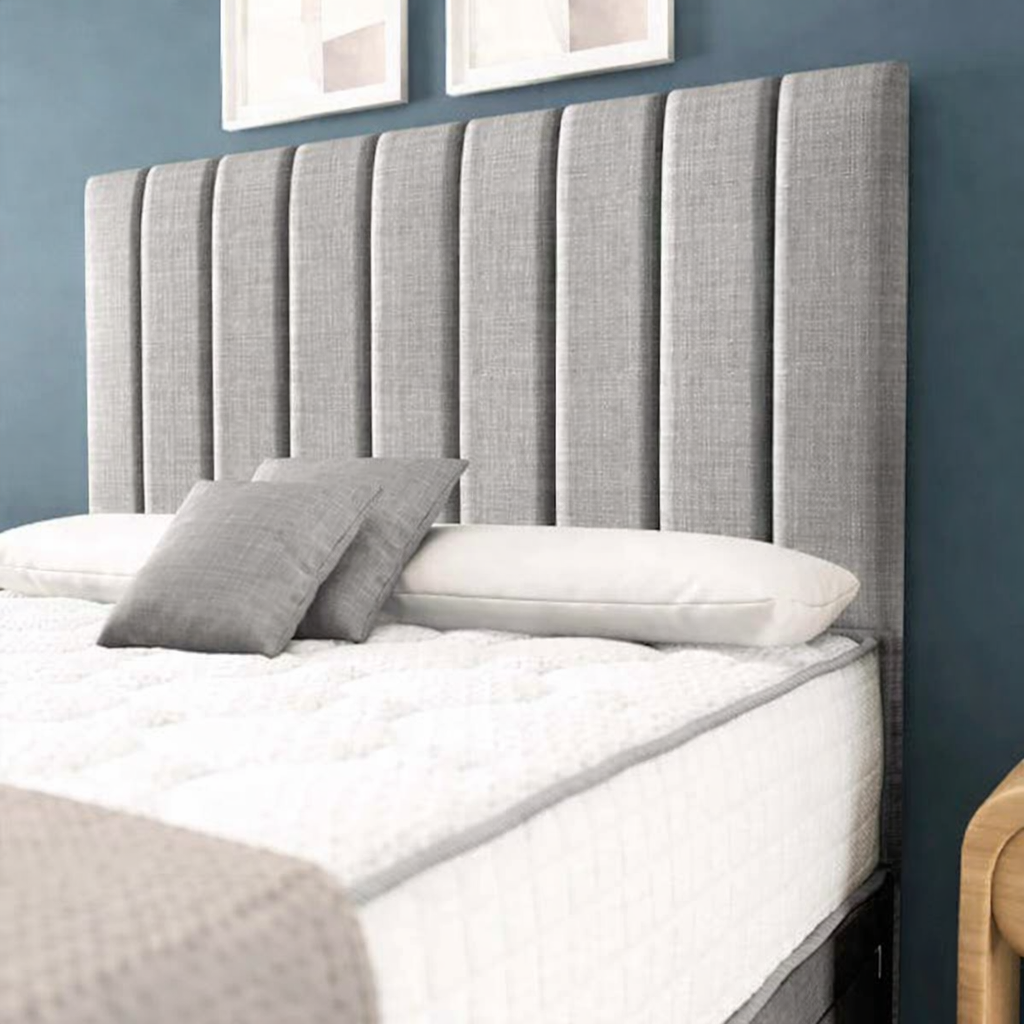 Sydney Divan Bed - Silver Linoso