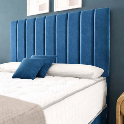 Sydney Divan Bed - Blue Plush Velvet