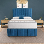 Sydney Divan Bed - Blue Plush Velvet