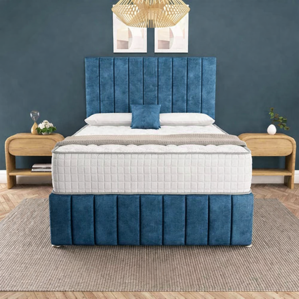 Sydney Divan Bed - Blue Coniston