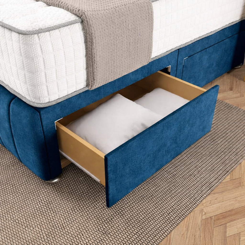 Sydney Divan Bed - Blue Coniston