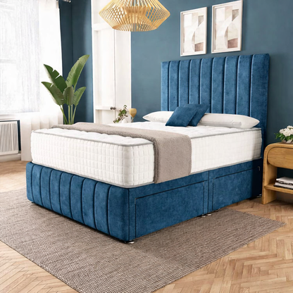 Sydney Divan Bed - Blue Coniston