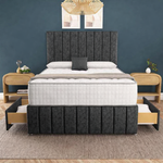 Sydney Divan Bed - Black Chenille
