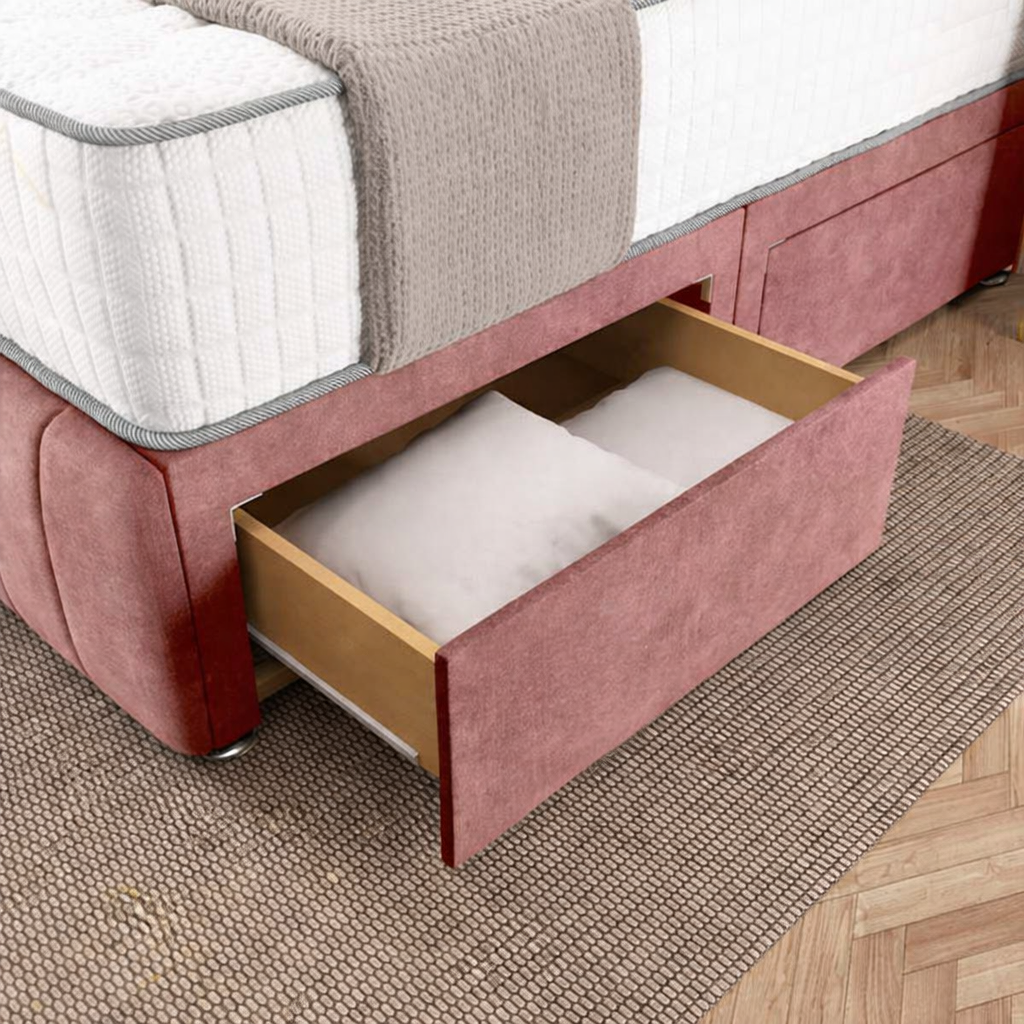 Sydney Divan Bed - Pink Coniston