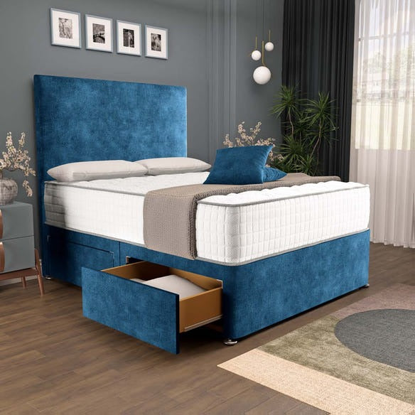 Dakar Divan Bed - Blue Coniston