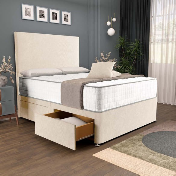 Dakar Divan Bed - Cream Naples