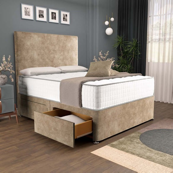 Dakar Divan Bed - Mink Coniston