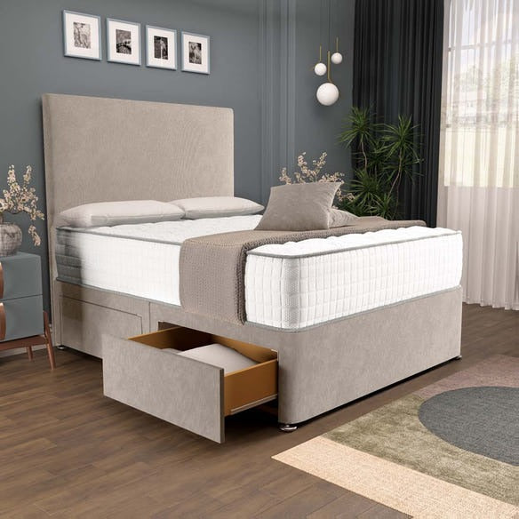 Dakar Divan Bed - Seal Grey Naples