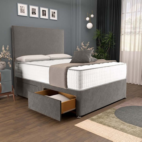 Dakar Divan Bed - Slate Grey Naples