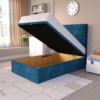 Dakar Kids Ottoman Divan Bed - Blue Coniston