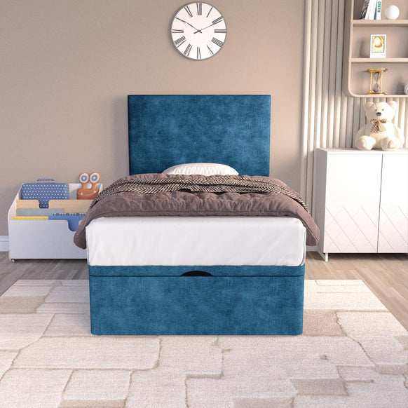 Dakar Kids Ottoman Divan Bed - Blue Coniston