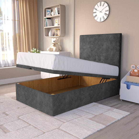 Dakar Kids Ottoman Divan Bed - Charcoal Coniston