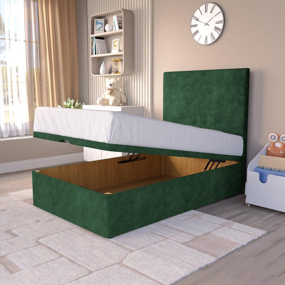 Dakar Kids Ottoman Divan Bed - Emerald Coniston