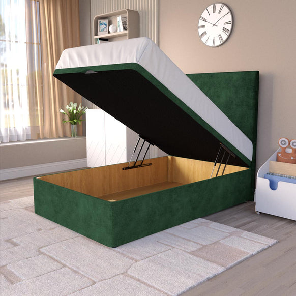 Dakar Kids Ottoman Divan Bed - Emerald Coniston