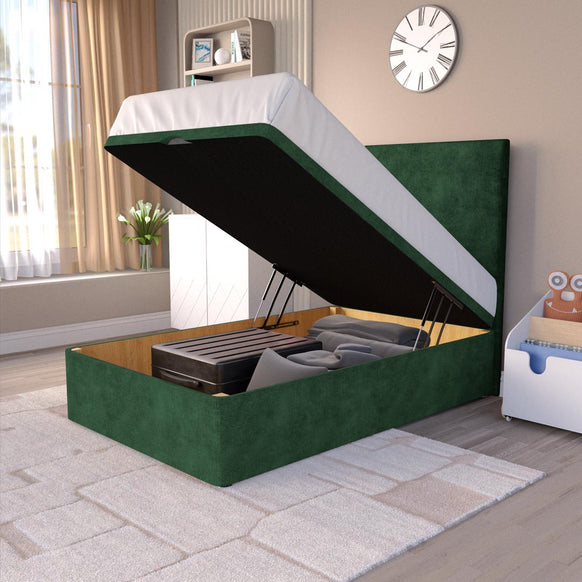 Dakar Kids Ottoman Divan Bed - Emerald Coniston
