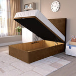 Dakar Kids Ottoman Divan Bed - Mocca Plush Velvet
