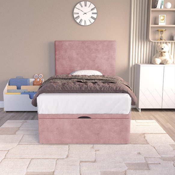 Dakar Kids Ottoman Divan Bed - Pink Coniston