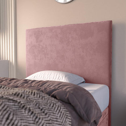 Dakar Kids Ottoman Divan Bed - Pink Plush Velvet