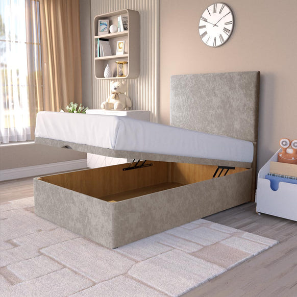 Dakar Kids Ottoman Divan Bed - Seal Grey Naples