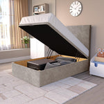 Dakar Kids Ottoman Divan Bed - Seal Grey Naples