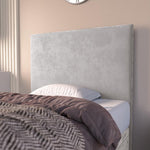 Dakar Kids Ottoman Divan Bed - Silver Plush Velvet