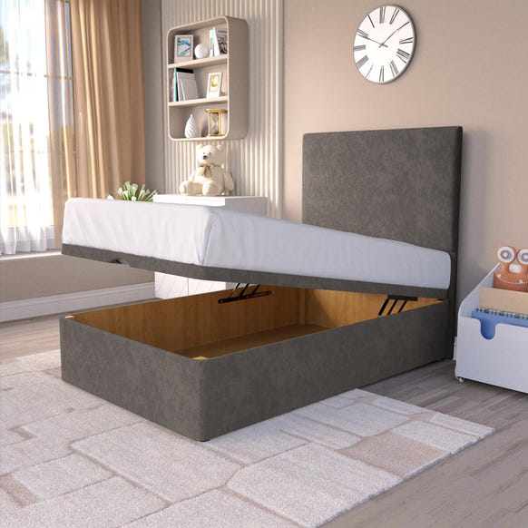 Dakar Kids Ottoman Divan Bed - Slate Grey Naples