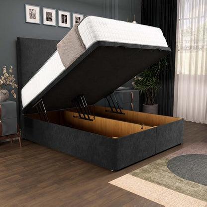 Dakar Ottoman Divan Bed - Black Naples