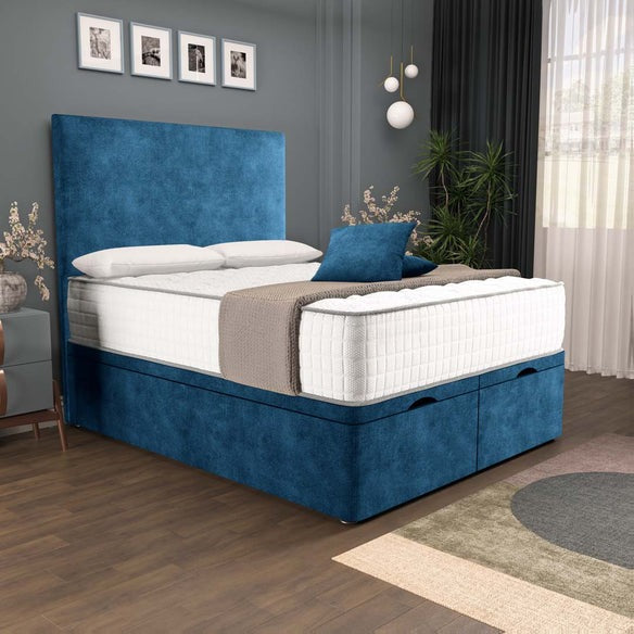 Dakar Ottoman Divan Bed - Blue Coniston