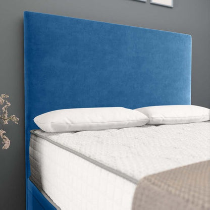 Dakar Ottoman Divan Bed - Blue Plush Velvet
