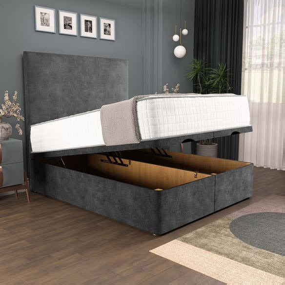 Dakar Ottoman Divan Bed - Charcoal Coniston
