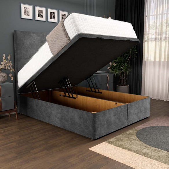 Dakar Ottoman Divan Bed - Charcoal Coniston