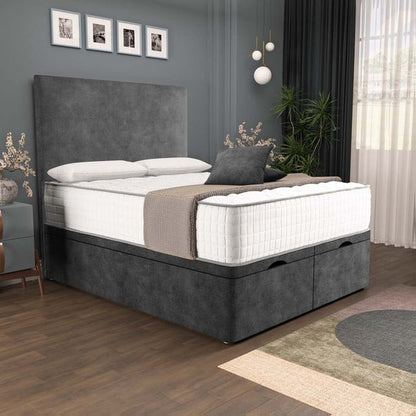 Dakar Ottoman Divan Bed - Charcoal Coniston