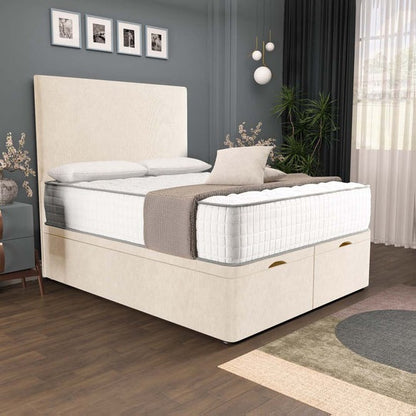 Dakar Ottoman Divan Bed - Cream Naples