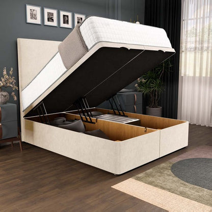 Dakar Ottoman Divan Bed - Cream Naples