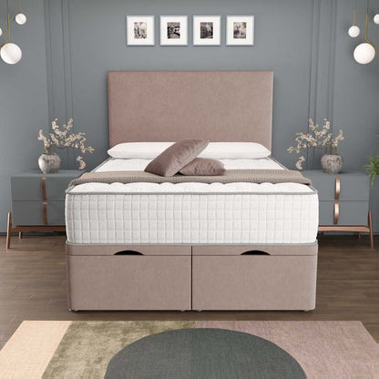 Dakar Ottoman Divan Bed - Mauve Naples
