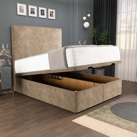 Dakar Ottoman Divan Bed - Mink Coniston