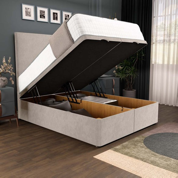 Dakar Ottoman Divan Bed - Seal Grey Naples