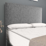 Dakar Ottoman Divan Bed - Silver Chenille