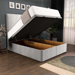 Dakar Ottoman Divan Bed - Silver Linoso