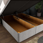 Dakar Ottoman Divan Bed - Silver Linoso