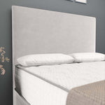 Dakar Ottoman Divan Bed - Silver Plush Velvet