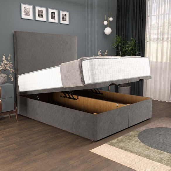 Dakar Ottoman Divan Bed - Slate Grey Naples