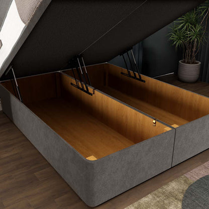 Dakar Ottoman Divan Bed - Slate Grey Naples