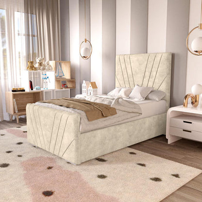 Fiji Kids Sunrise Upholstered Bed - Almond Coniston