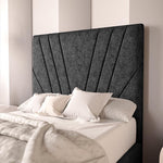 Fiji Kids Sunrise Upholstered Bed - Black Chenille