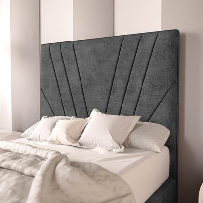 Fiji Kids Sunrise Upholstered Bed - Charcoal Coniston