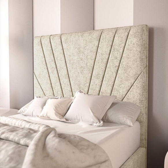 Fiji Kids Sunrise Upholstered Bed - Cream Chenille
